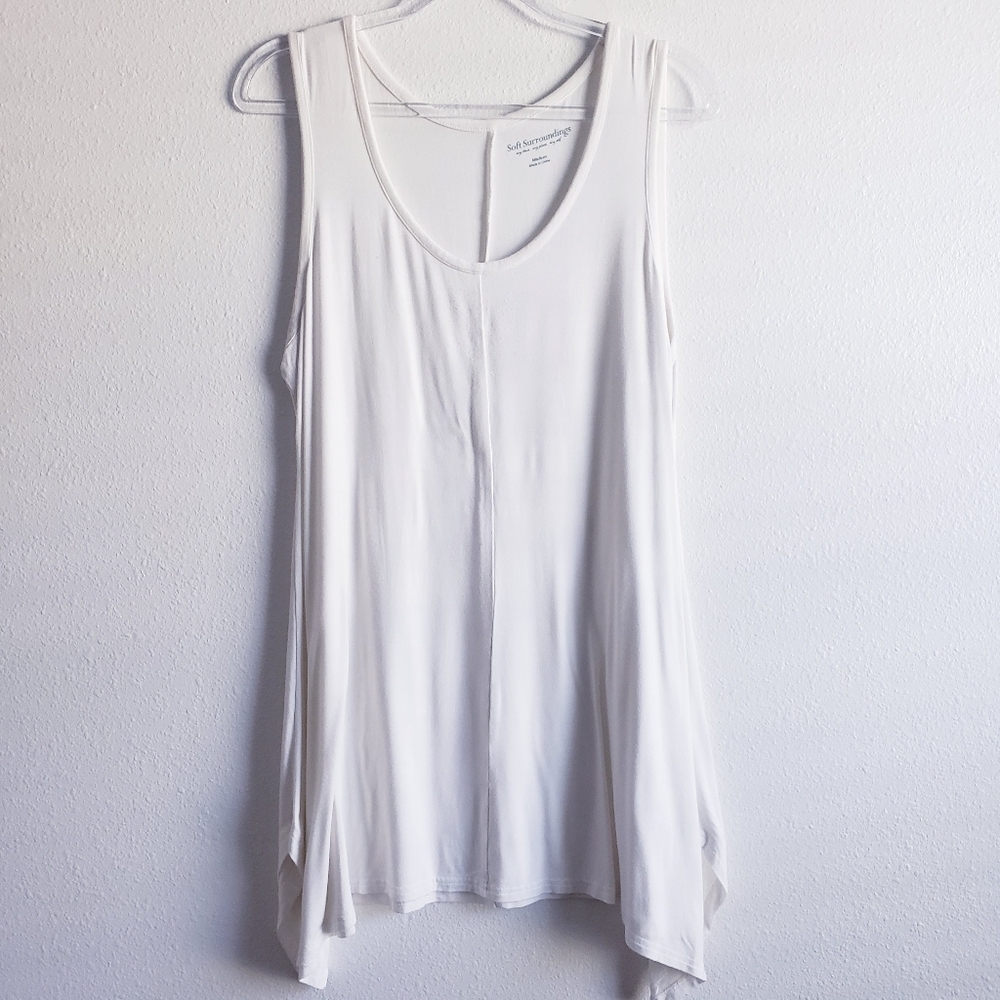 Soft Surroundings White Tank Top Shirt